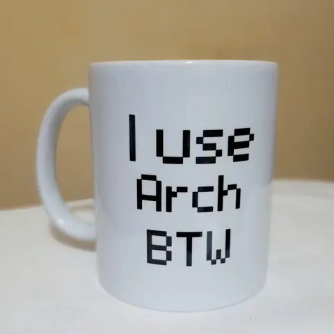 Taza I use Arch BTW