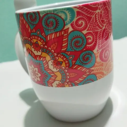 Taza Mandala con cuchara