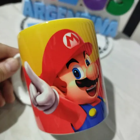 Taza Super Mario con nombre