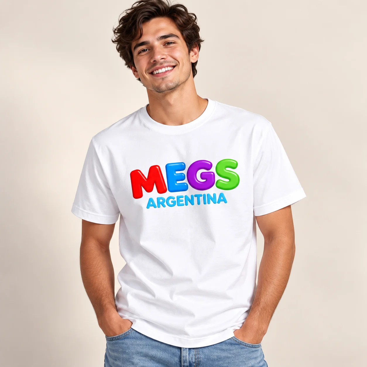 Remera Megs Argentina Blanco (foto 5 de 5)